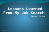 Life Lessons Learned While Job Searcing