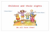 Children and their rights