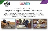 Introduction Tropical Agriculture Platform