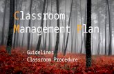 Classroom management plan c