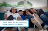 Quick Tips for Supporting International Students