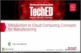 TF12 - Introduction to Cloud Computing Concepts for Manufacturing