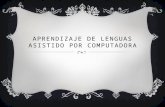 Aprendizaje de lenguas asistido por computadora