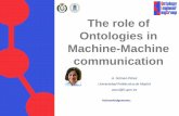 The role of ontologies in machine-machine communication