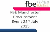 Fbe procurement event 23rd July 2015