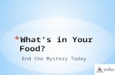 Analyze Your Food