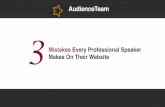 3 Mistakes Every Speaker Makes On Their Website