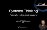 Scaling unstable systems   velocity 2015