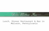 Cedar Hollow Inn Restaurant & Bar in Malvern, Pennsylvania