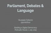 Parliament, Debates and Language