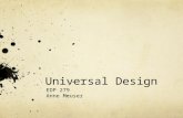 EDP 279 Universal Design