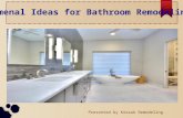 Phenomenal ideas for bathroom remodeling