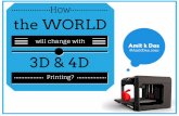 The Promise of 3D and 4D Printing