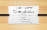communication Mechanism in Client Server Model