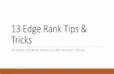 13 Tips & Tricks To Improve Facebook Edge Rank