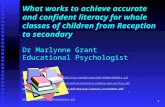 Marlynne Grant researchED conf. 6th Sept 2014 - 30 minutes