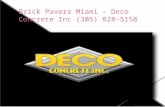 Brick Pavers Miami FL - Deco Concrete Inc (305) 828-5158