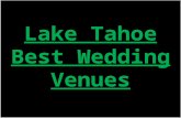 Lake Tahoe Best Wedding Venues