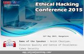 Ethical Hacking Conference 2015- Building Secure Products -a perspective