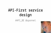 Api-First service design