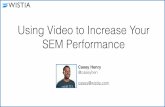 DFWSEM - Using Video In Your SEM Campaigns