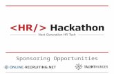 HR Hackathon Info Presentation and Sponsoring Opportunities