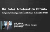 Mark Roberge's Forecast 2015 Keynote: The Sales Acceleration Formula