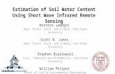 Estimation of Soil Water Content Using Short Wave Infrared Remote Sensing