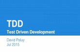 Tdd - Test Driven Development
