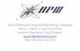 Early Childhood Integrated Marketing Campaigns - All Points Media 2015