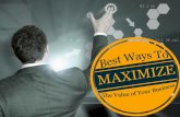 Best Ways to Maximize the Value of Your Business