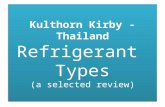 2015 Kulthorn Kirby Refrigerant Types