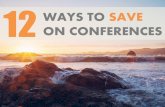 12 Ways to Save on Conferences