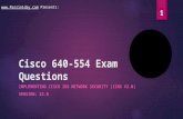 Implementing Cisco IOS Network Security (IINS) 640 554 Exam Questions & Answers