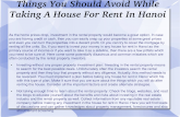 Mistakes That You Should Stay Away From During Taking A House For Rent In Hanoi