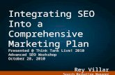 Integrating SEO Into a Comprehensive Marketing Plan
