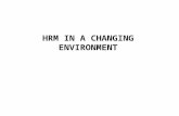 Hrm in a changing environment
