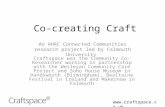 Co-Creating Craft 2014 - heritage as a site for innovation