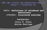 Ped 102 (child and adolescent dev’t)