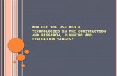 How did you use media technologies in the