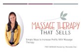 3 simple ways to increase profits with massage