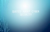 Quotes about cyber security