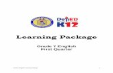 Grade 7 English Learning Package