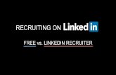 Free Linkedin vs. Linkedin Recruiter Deck