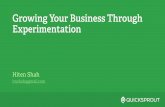 Growing Your Business Through Experimentation