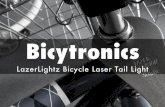Bicytronics lazer lightz bicycle laser tail light