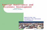 Presentation foreign remittance and economic development