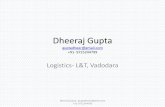 Logistics career profile- Dheeraj Gupta - Project & ODC Heavy Logistics