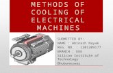 Methods of cooling of electrical machines
