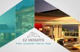 Palm Jumeirah Villa for sale| EZheights.com
